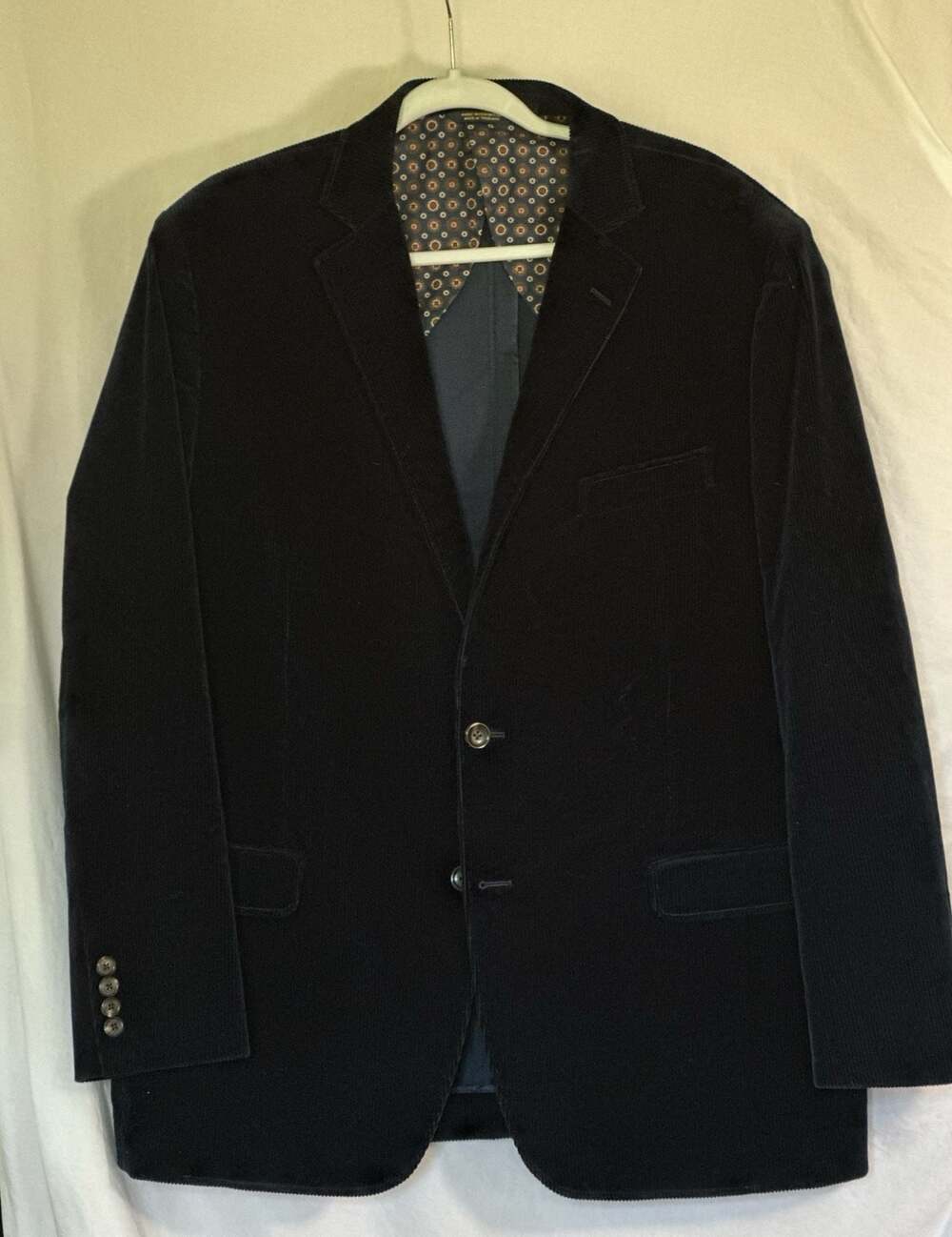 Brooks Brothers Fitzgerald Fit Navy Blue Corduroy Sport Coat